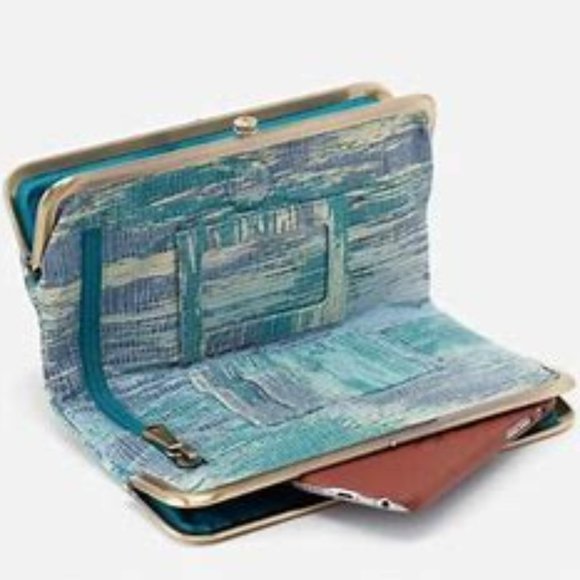 HOBO $148 Lauren Clutch Wallet Cracked Glass NWT! - Picture 3 of 7